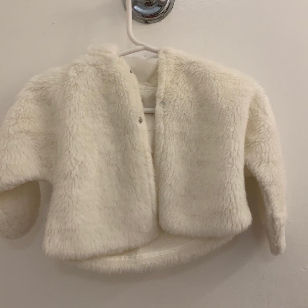 Baby vintage 70’s faux fur hoodie Saks Fifth Avenue